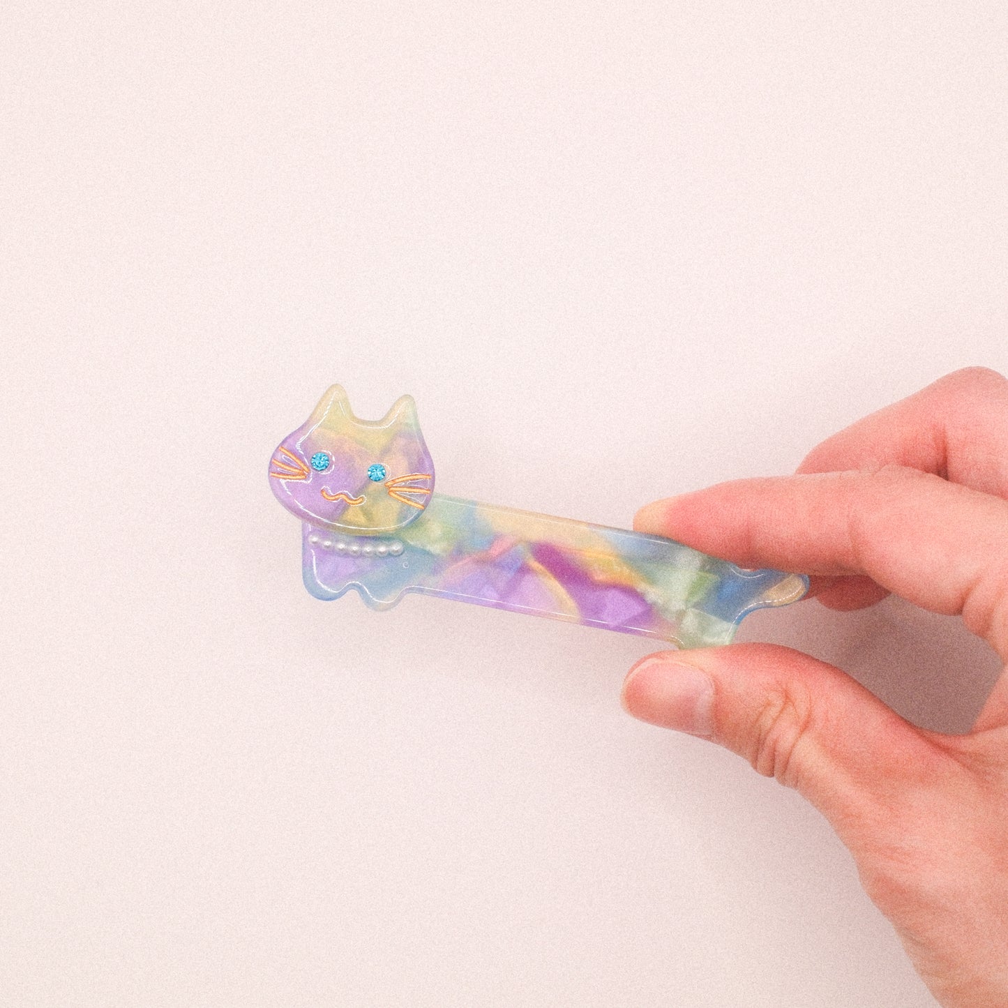 Peach Blush Cat Hair Clip