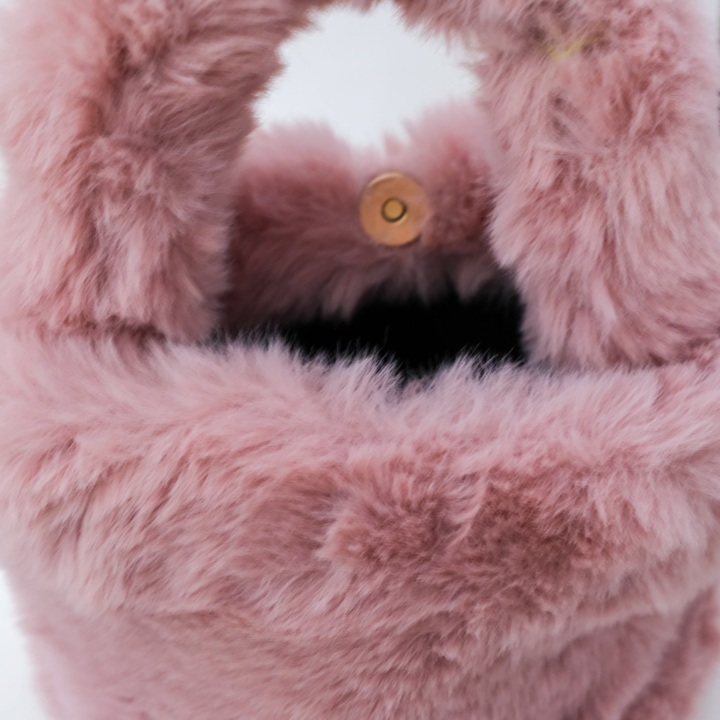 Pink Faux Fur Bucket 🩷