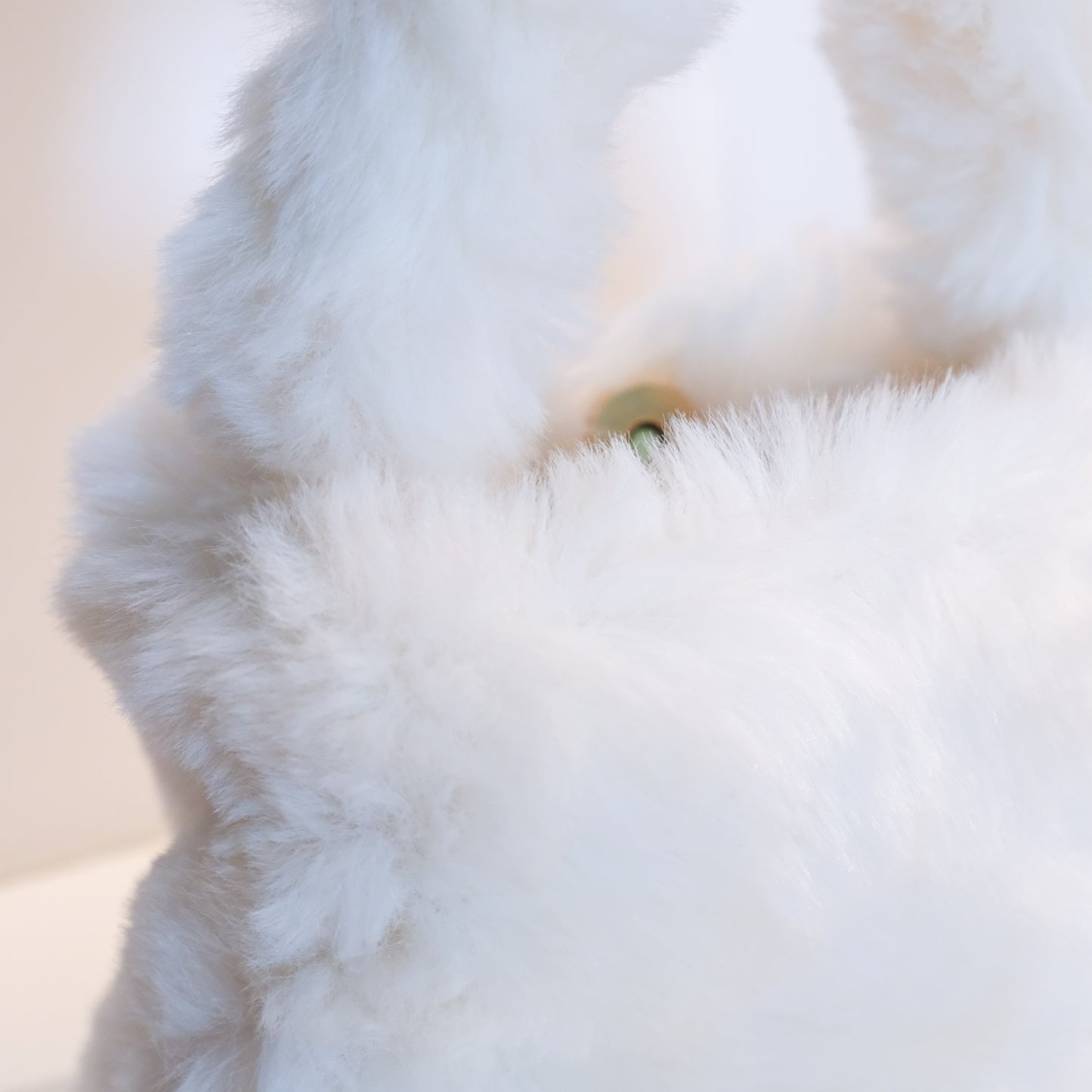 White Faux Fur Bucket 🤍