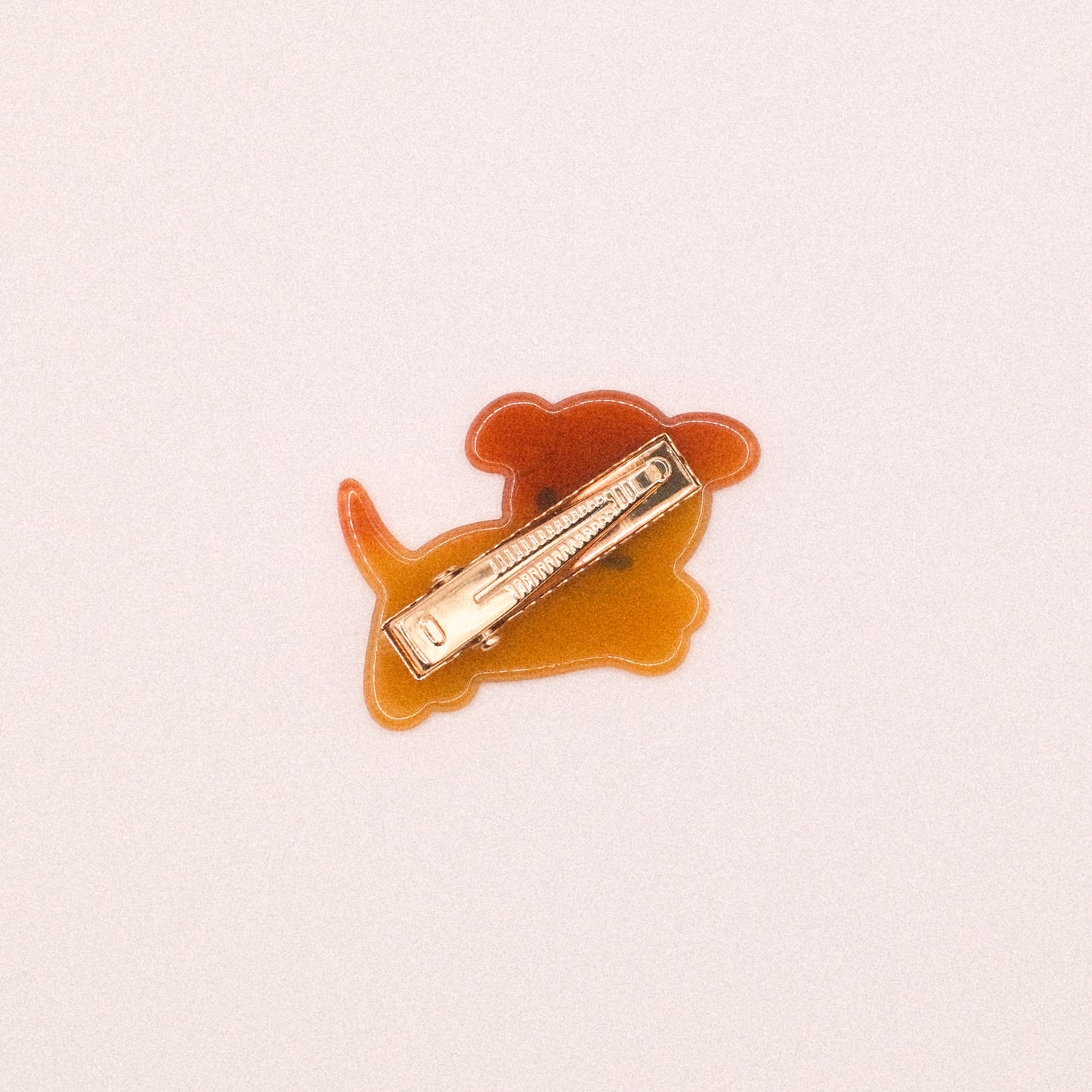 Golden Puppy Hair Clip