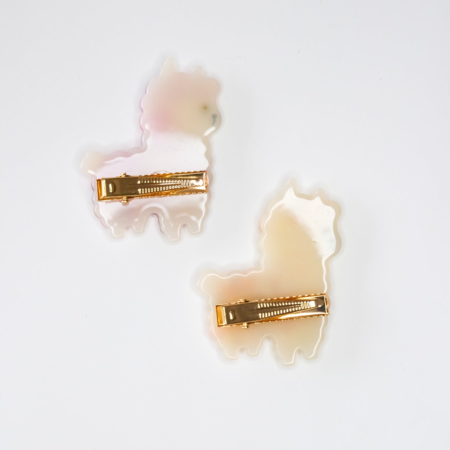 Orange Llama Hair Clip