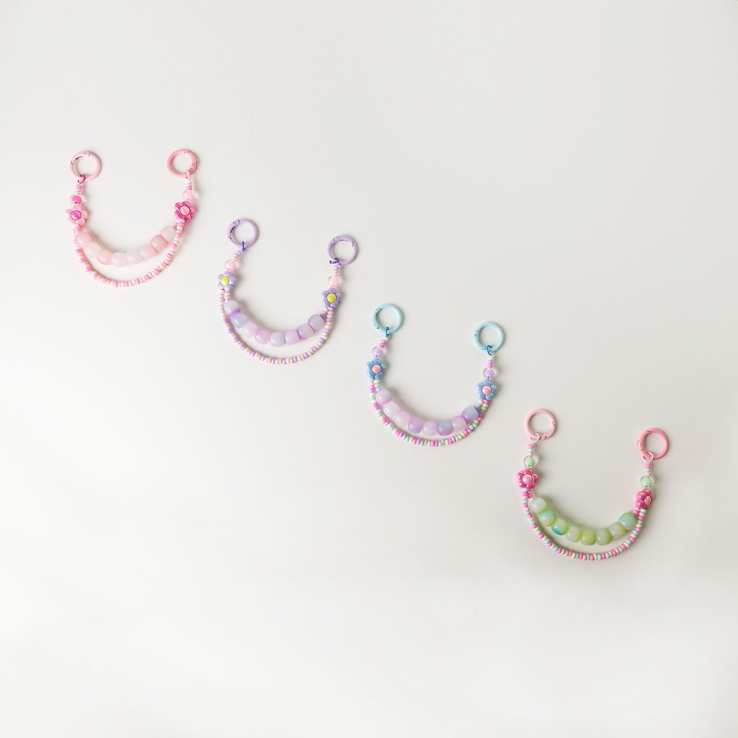 Lilac Blossom Duo Beaded Chain