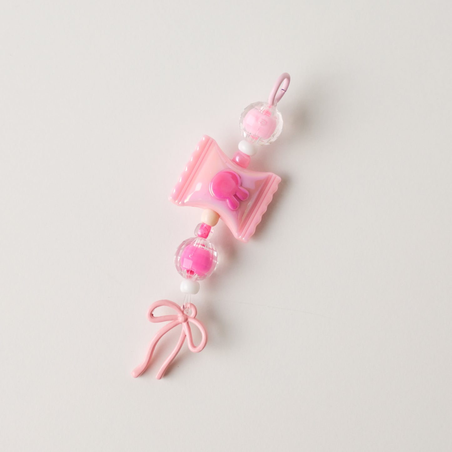 Pink Sweet Beaded Charm 🍬🎀