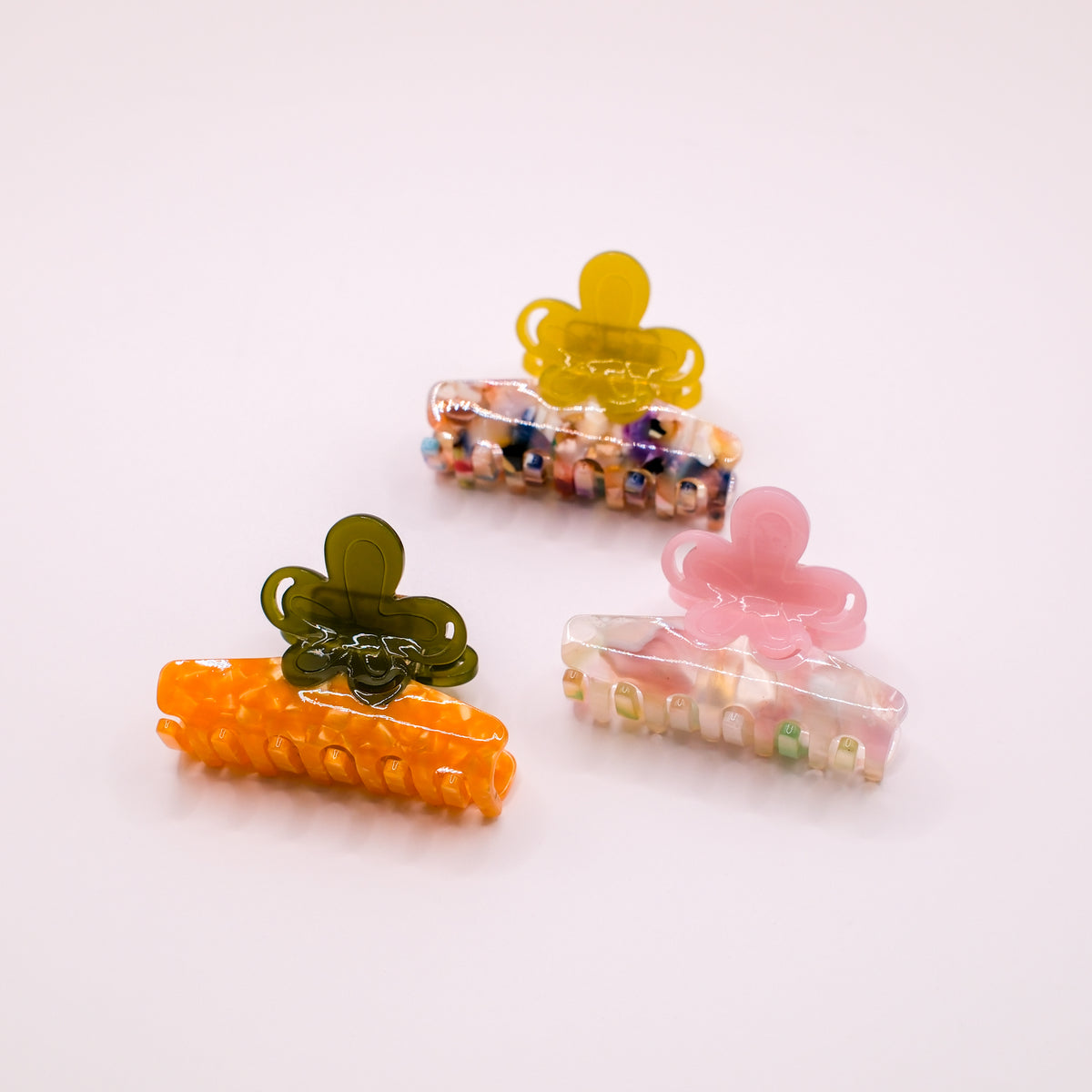 Rainbow Daisy Hair Claw
