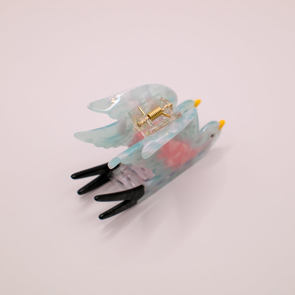 Sky Blue Bird Hair Claw