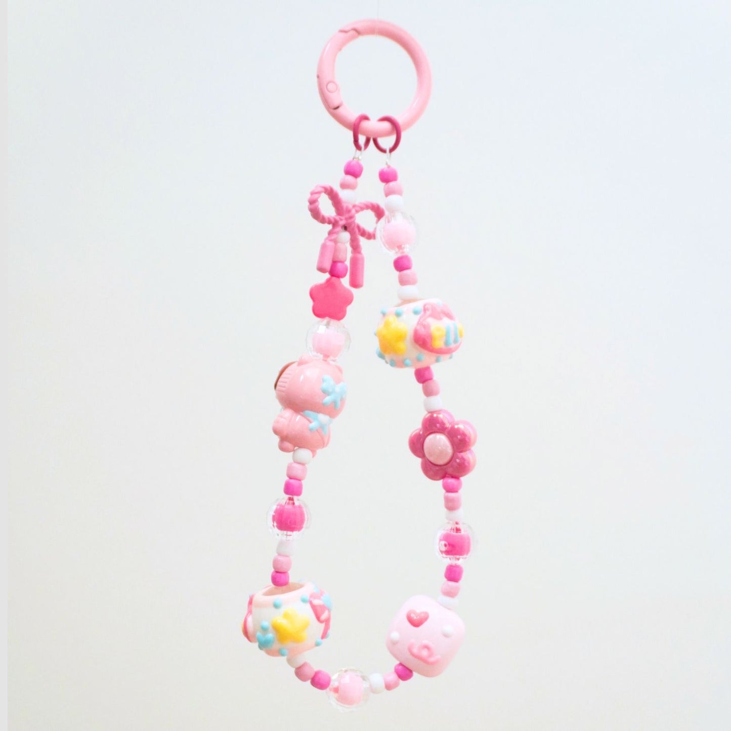 Sweet Pink Beaded Strap