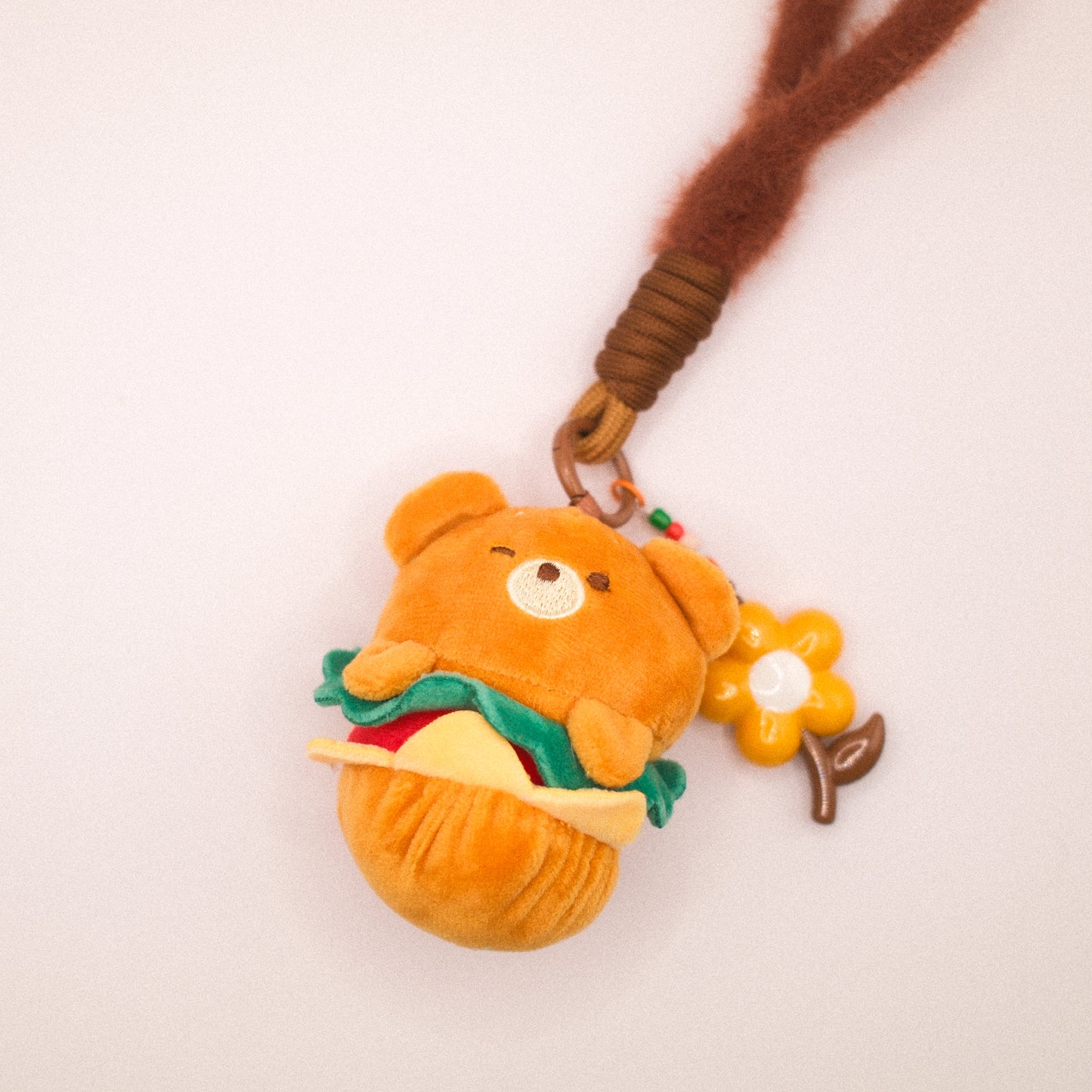 Bear Burger Bag Charm