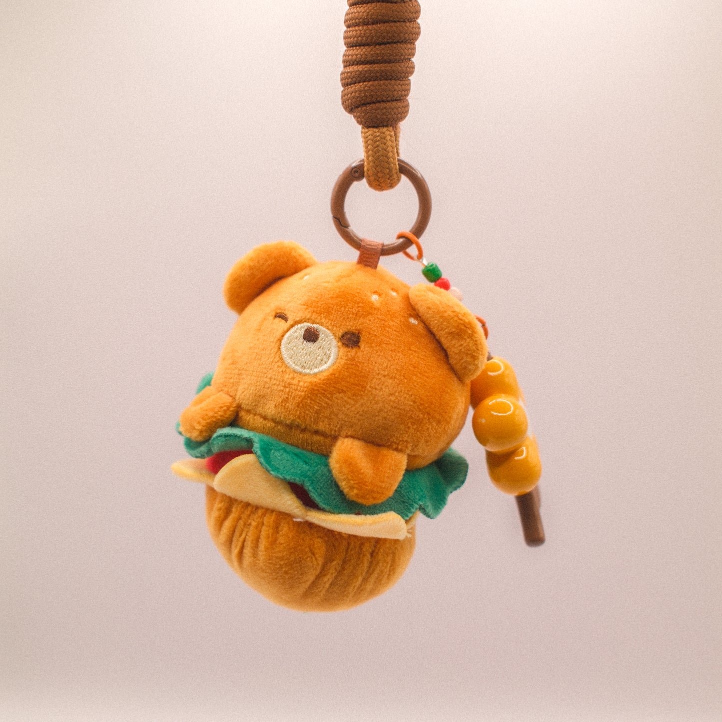 Bear Burger Bag Charm