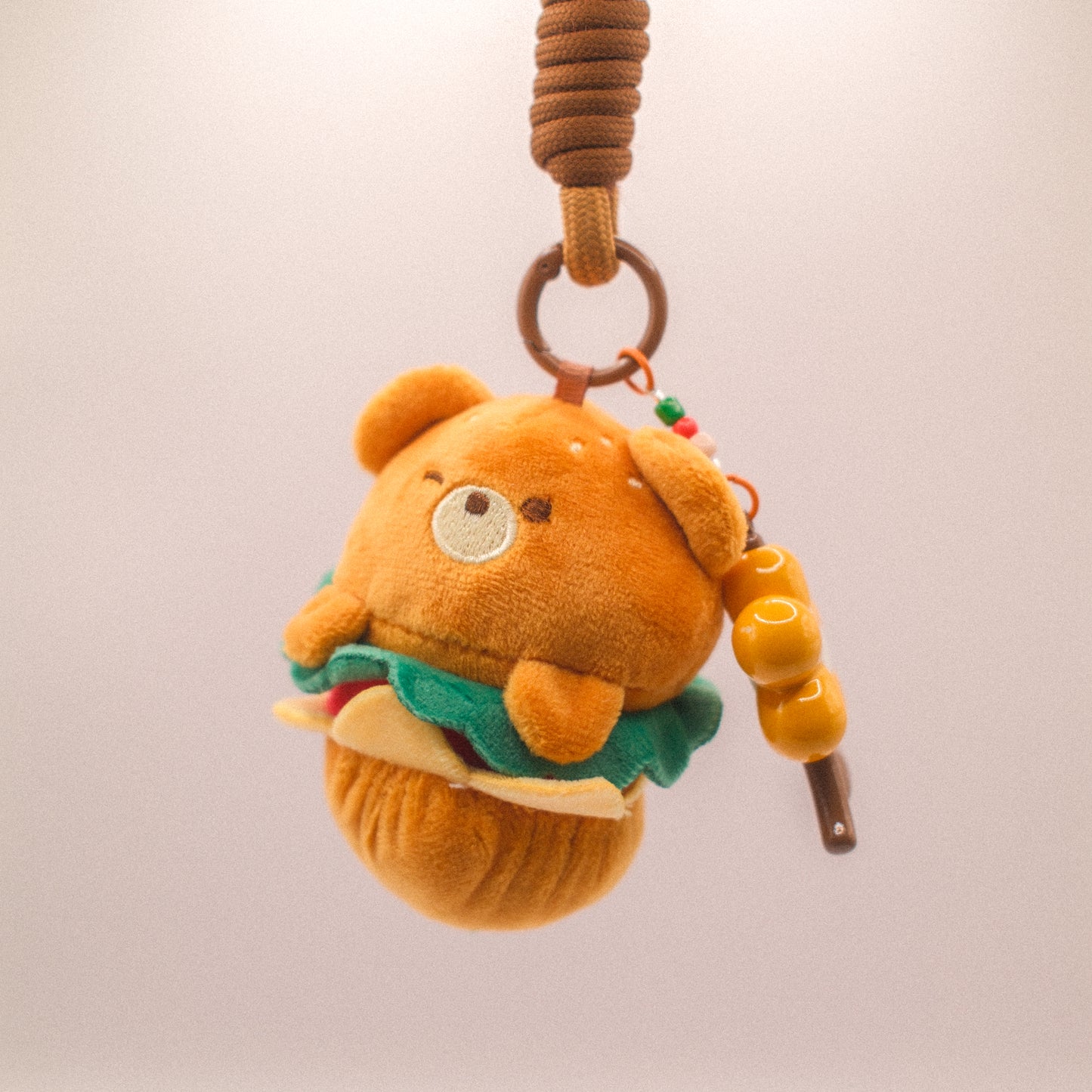 Bear Burger Bag Charm