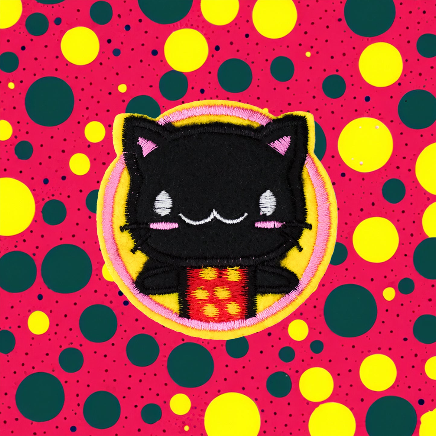 Smiling Black Cat (Meow!)