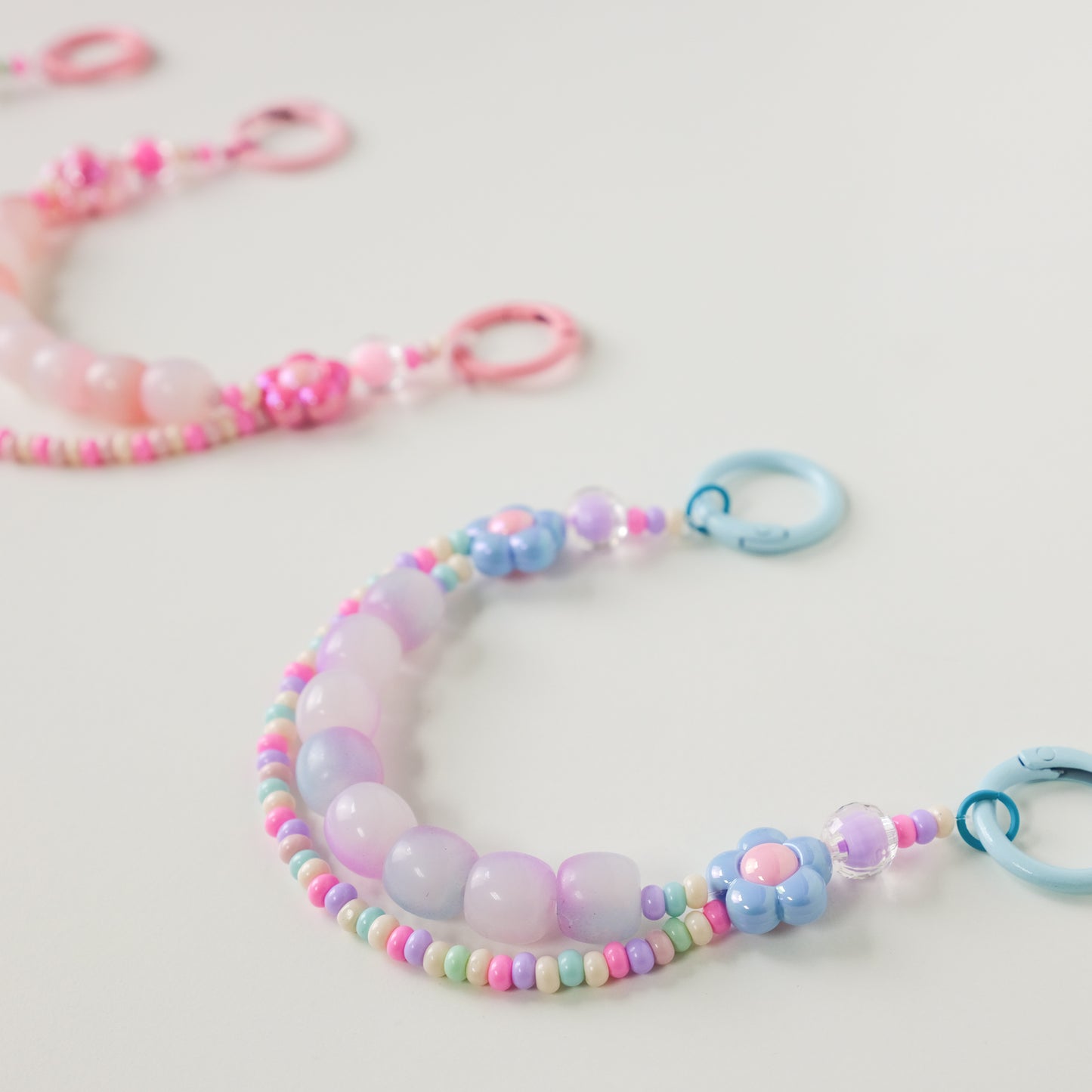 Blue Blossom Duo Beaded Chain