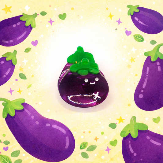 Eggplant Mini Hair Claw