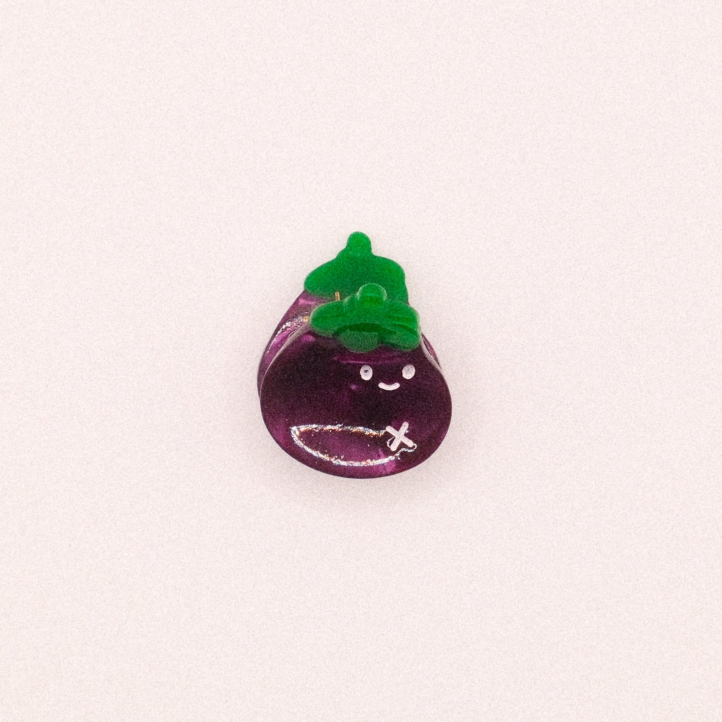 Eggplant Mini Hair Claw