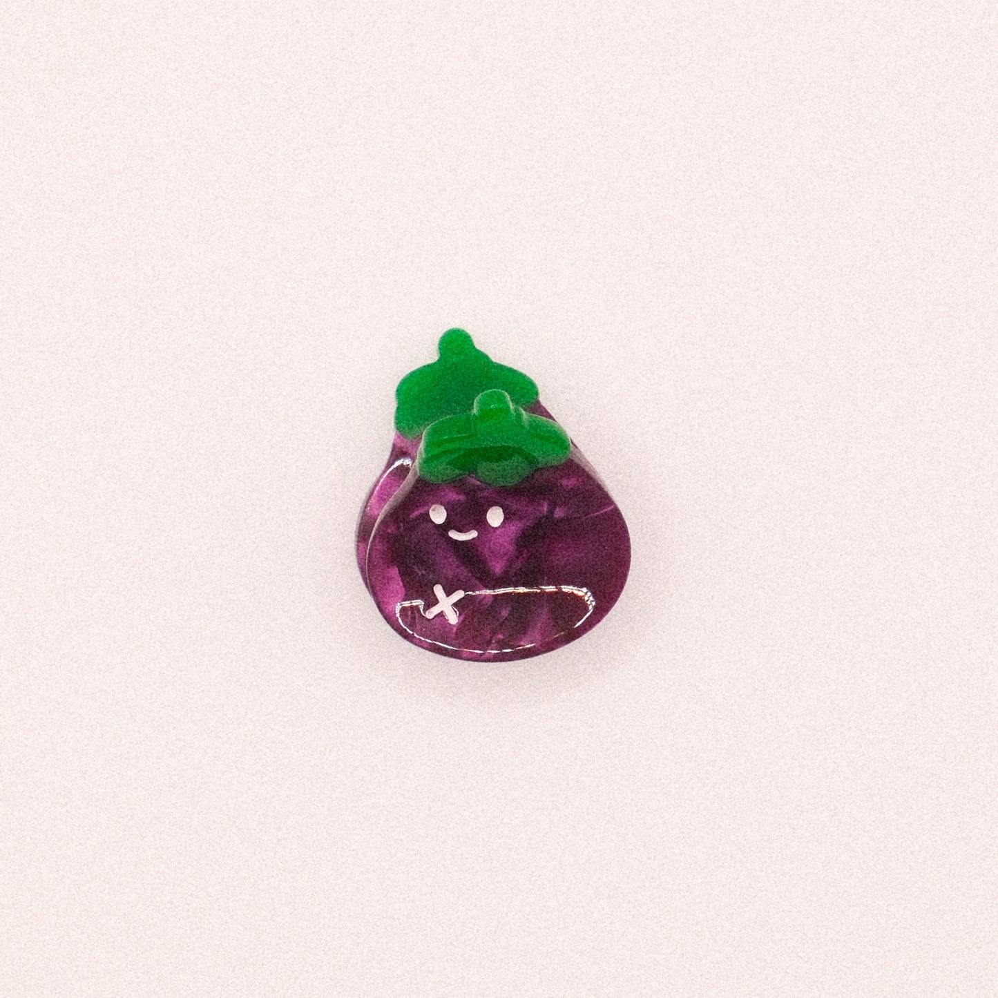 Eggplant Mini Hair Claw