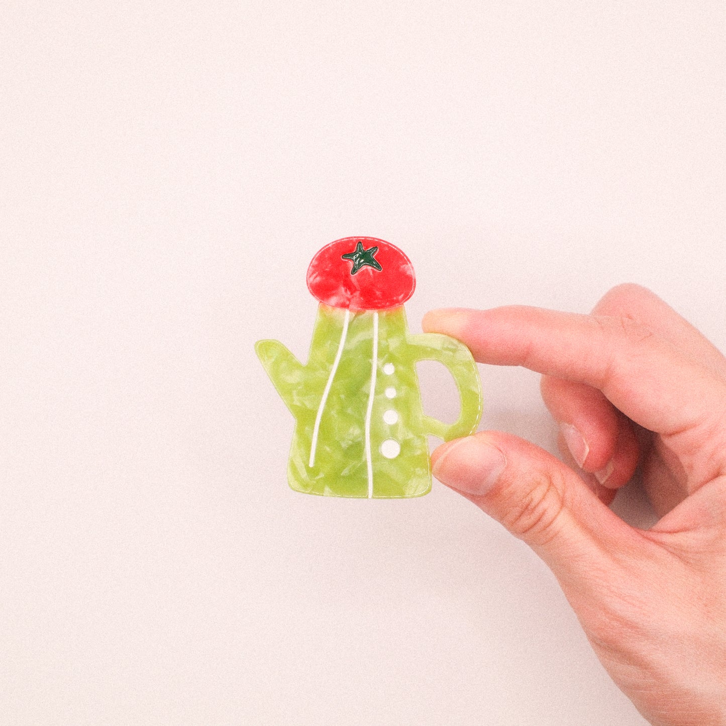 Tomato Cactus Hair Clip