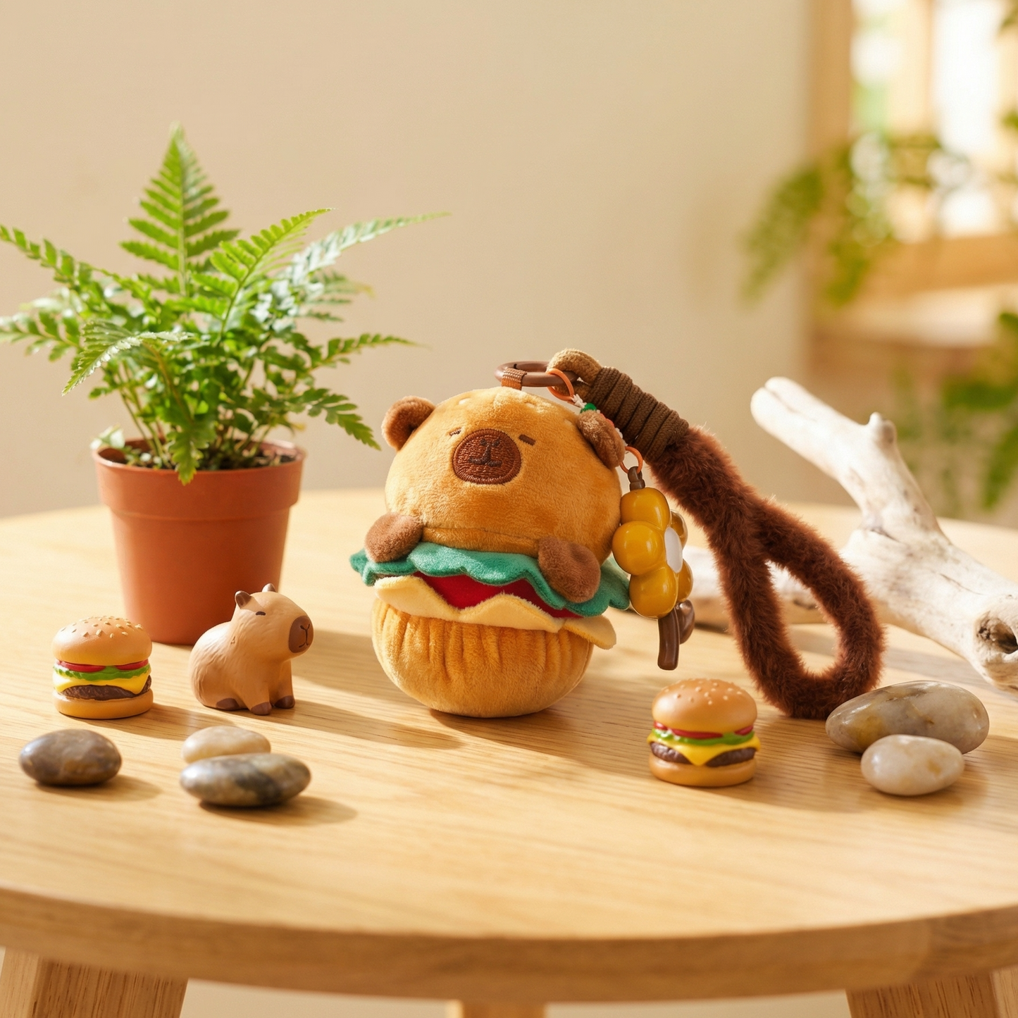 Capybara Burger Bag Charm