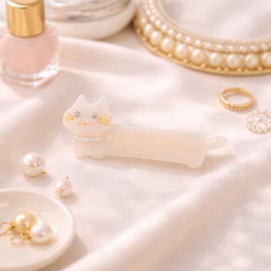 Crystal Clear Cat Hair Clip
