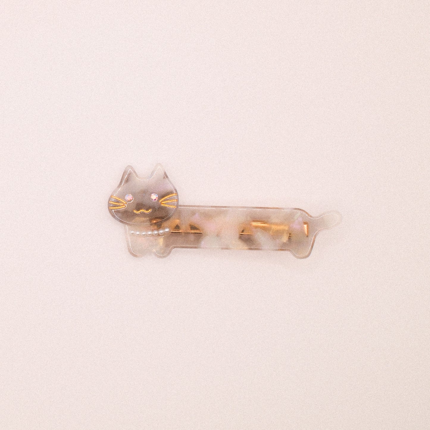 Smoky Caramel Cat Hair Clip