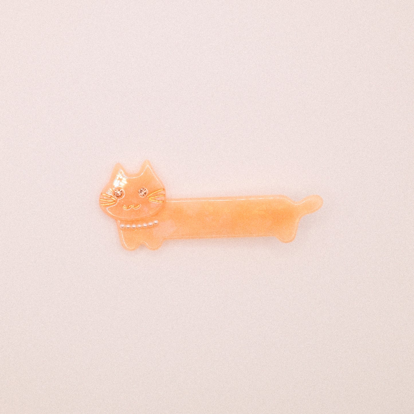 Peach Blush Cat Hair Clip