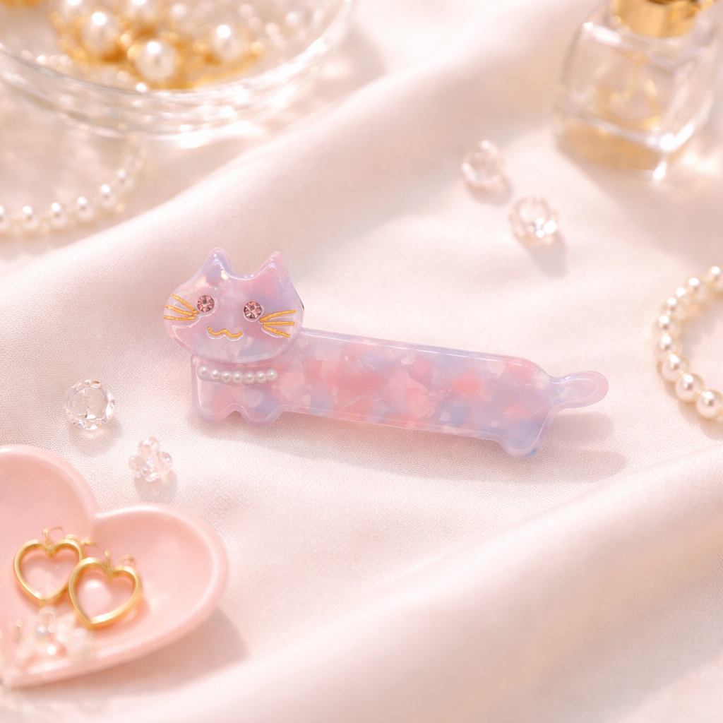 Lavender Milk Cat Hair Clip