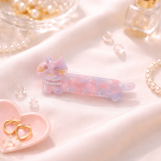 Lavender Milk Cat Hair Clip