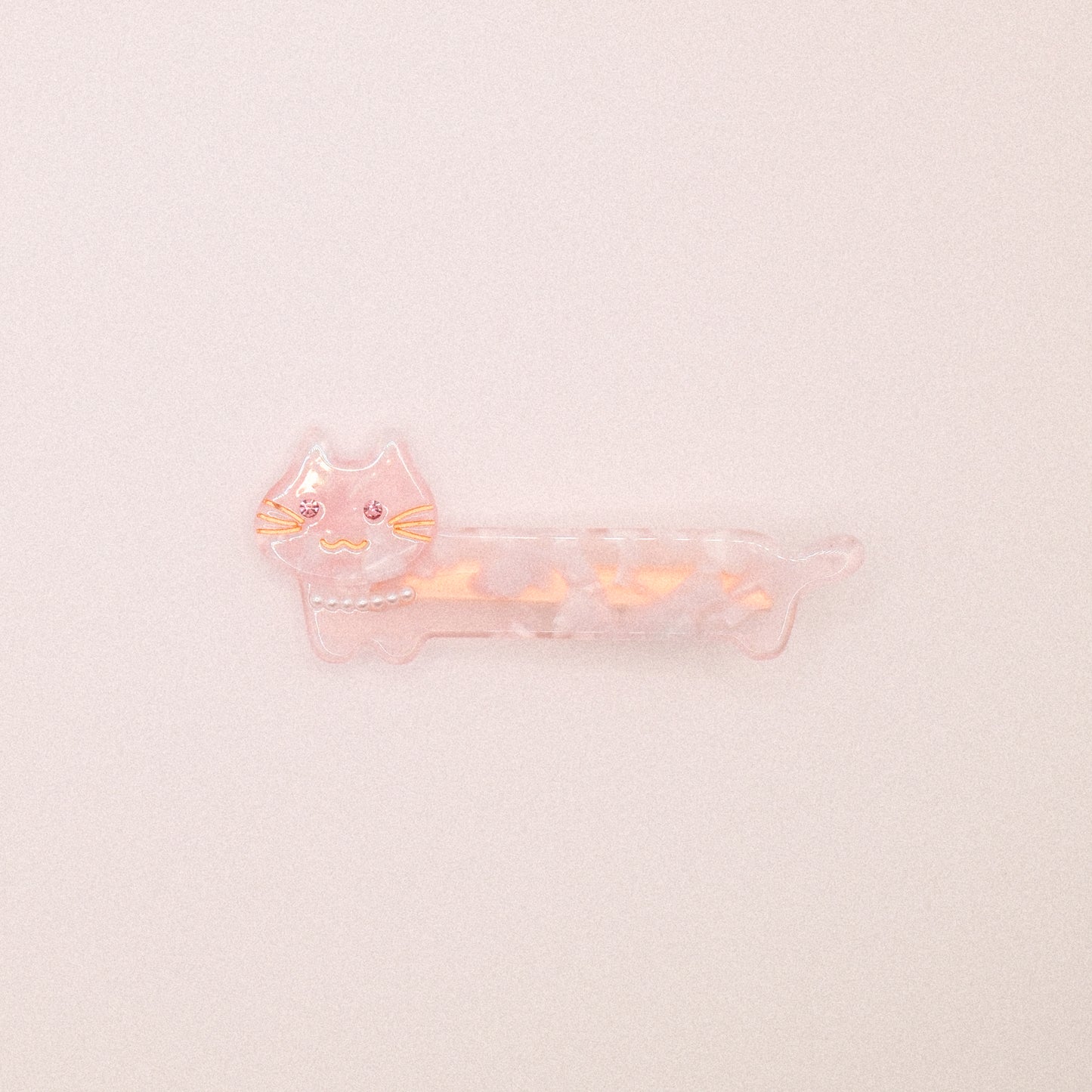 Cotton Candy Pink Cat Hair Clip