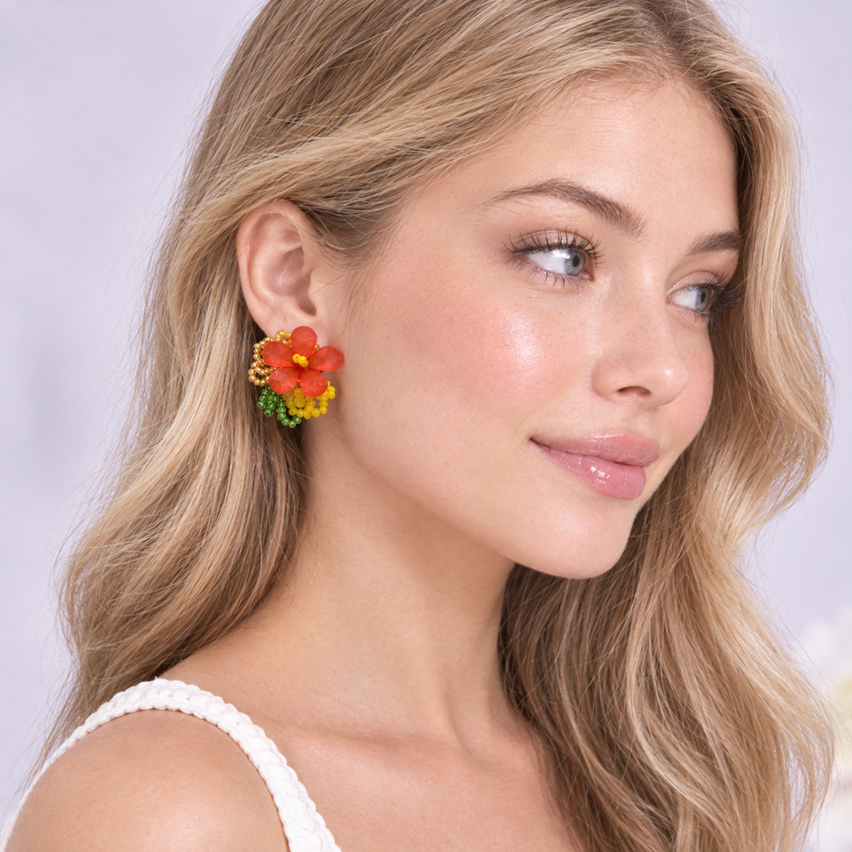 Hibiscus Bloom Earrings
