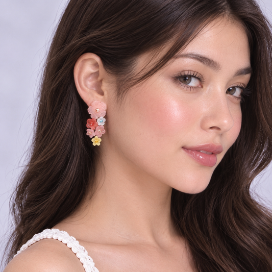 Pink Petal Parade Earrings
