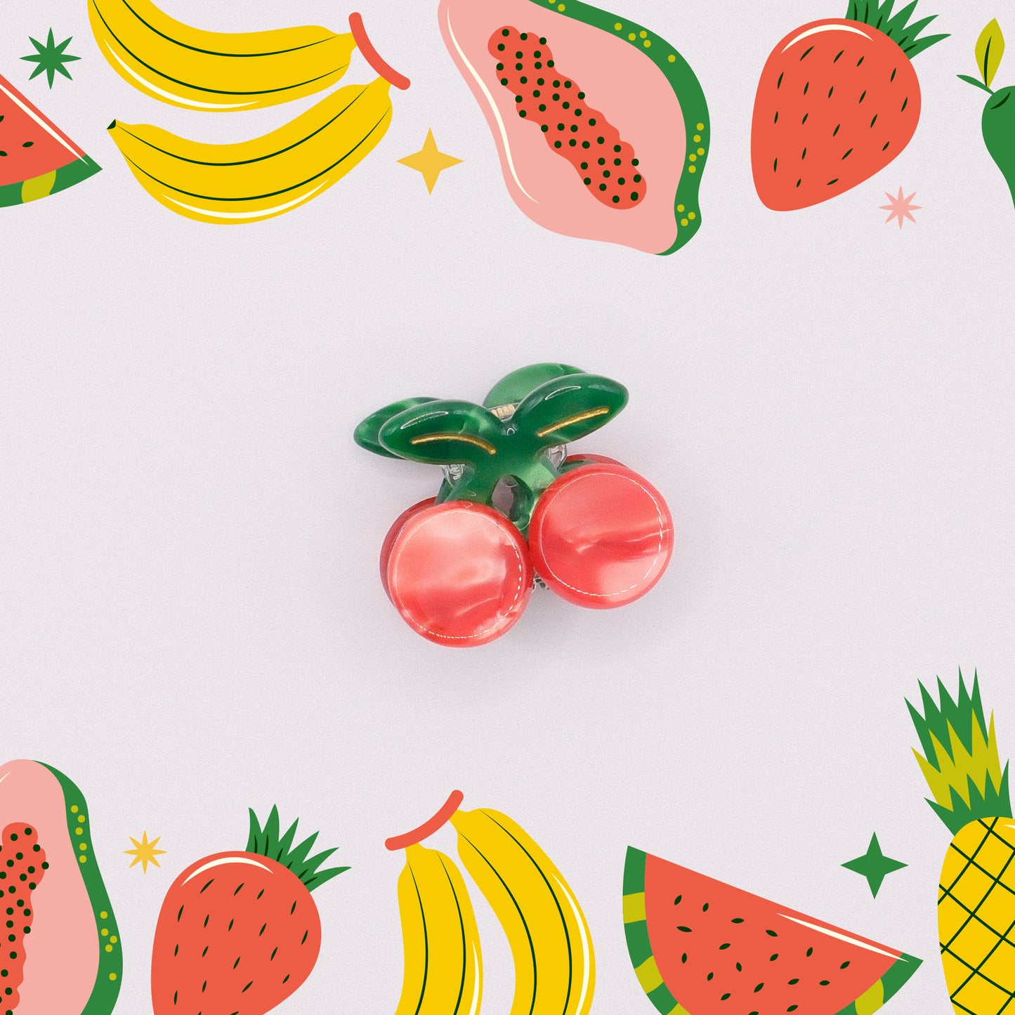 Cherry Mini Hair Claw