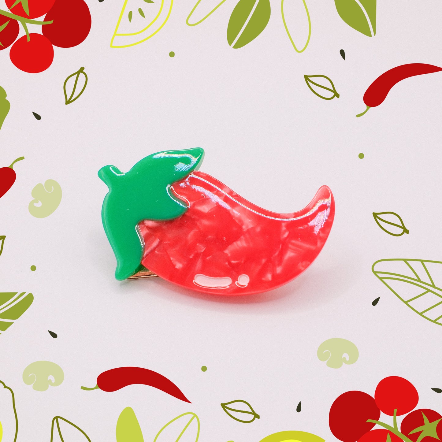 Chili Pepper Hair Clip