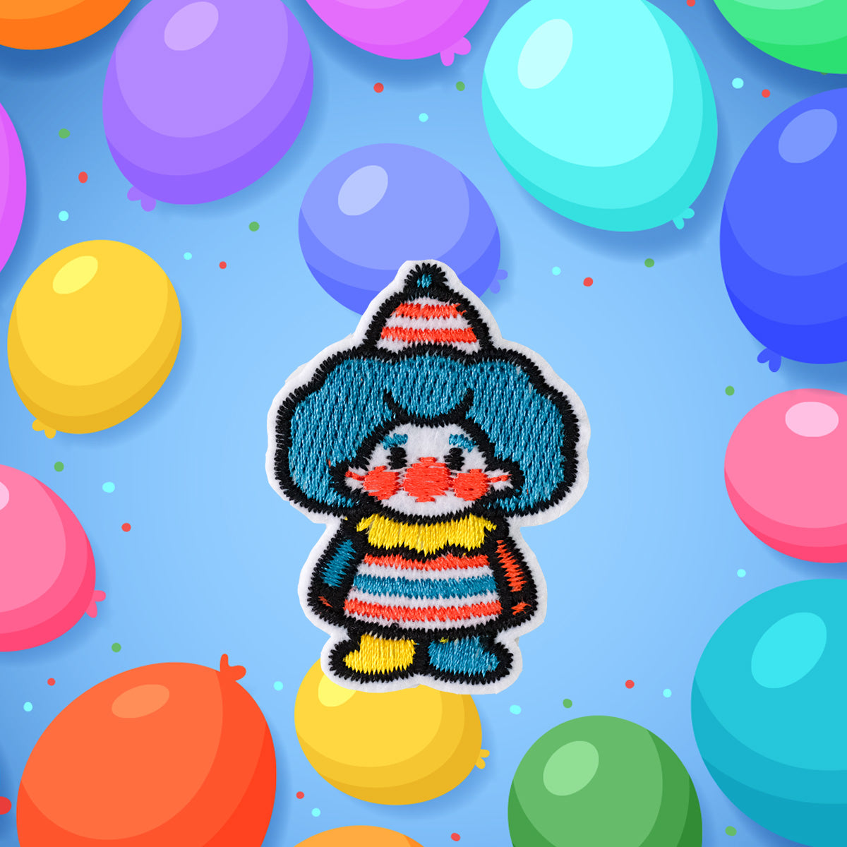 Blue-Haired Clown with Hat