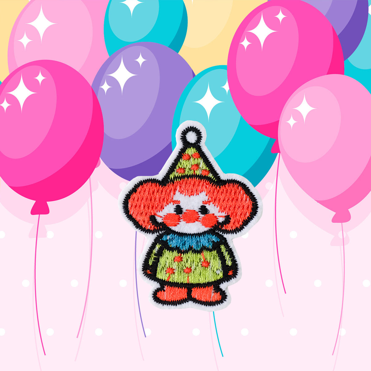 Orange-Haired Clown with Hat