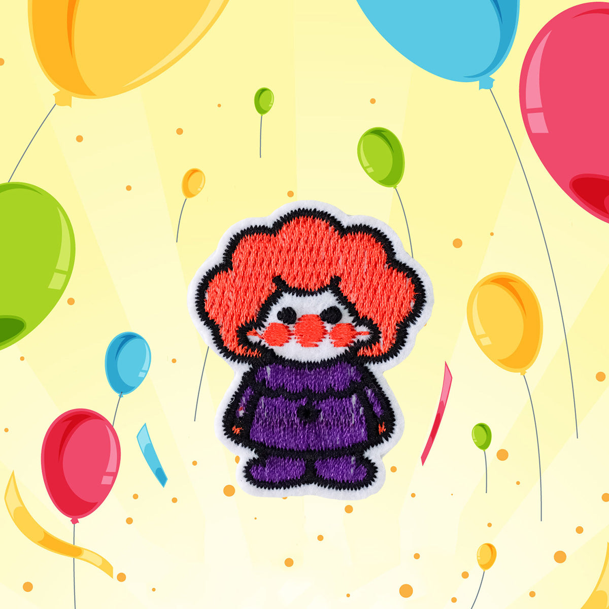 Orange-Haired Fluffy Clown