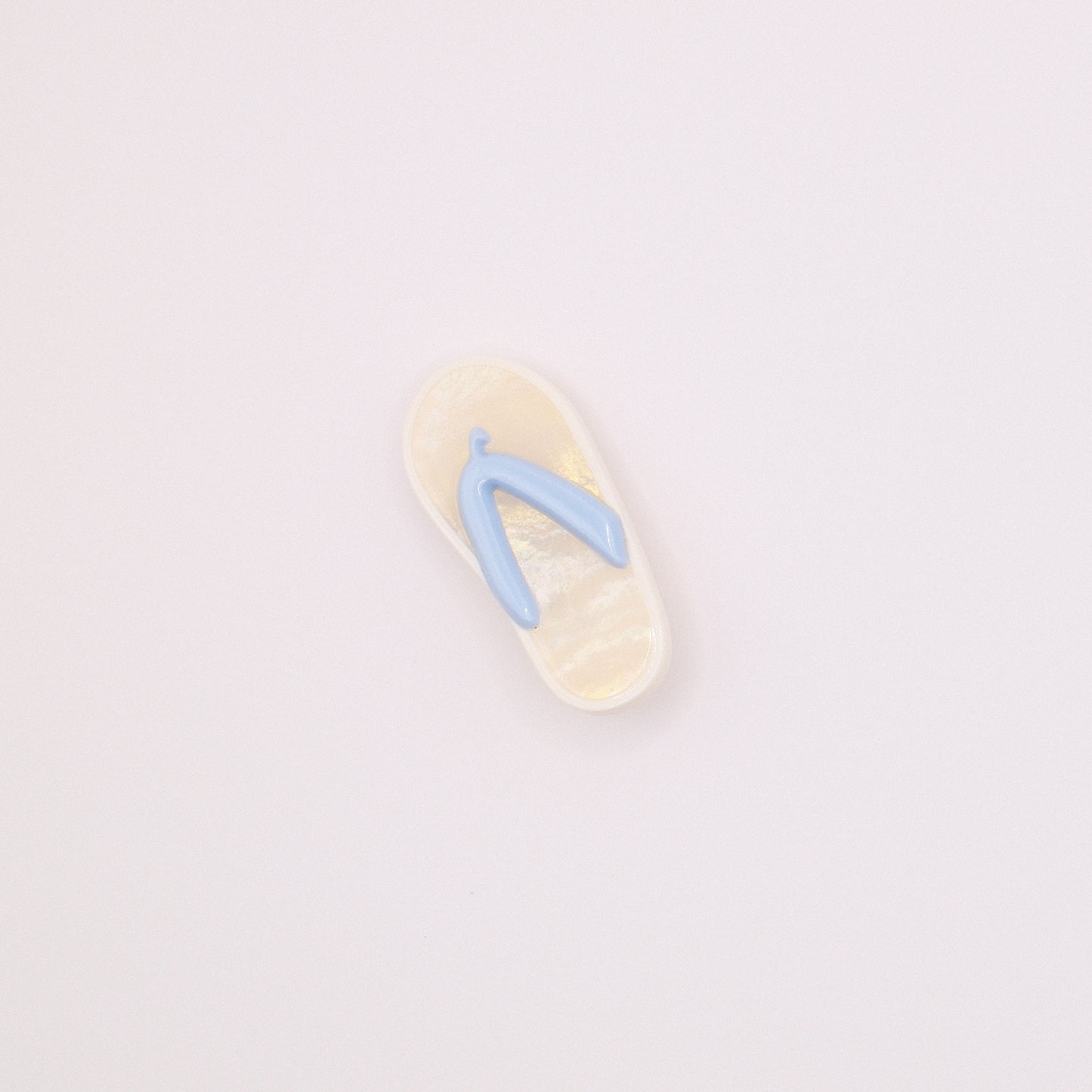 White Flip Flop Hair Clip