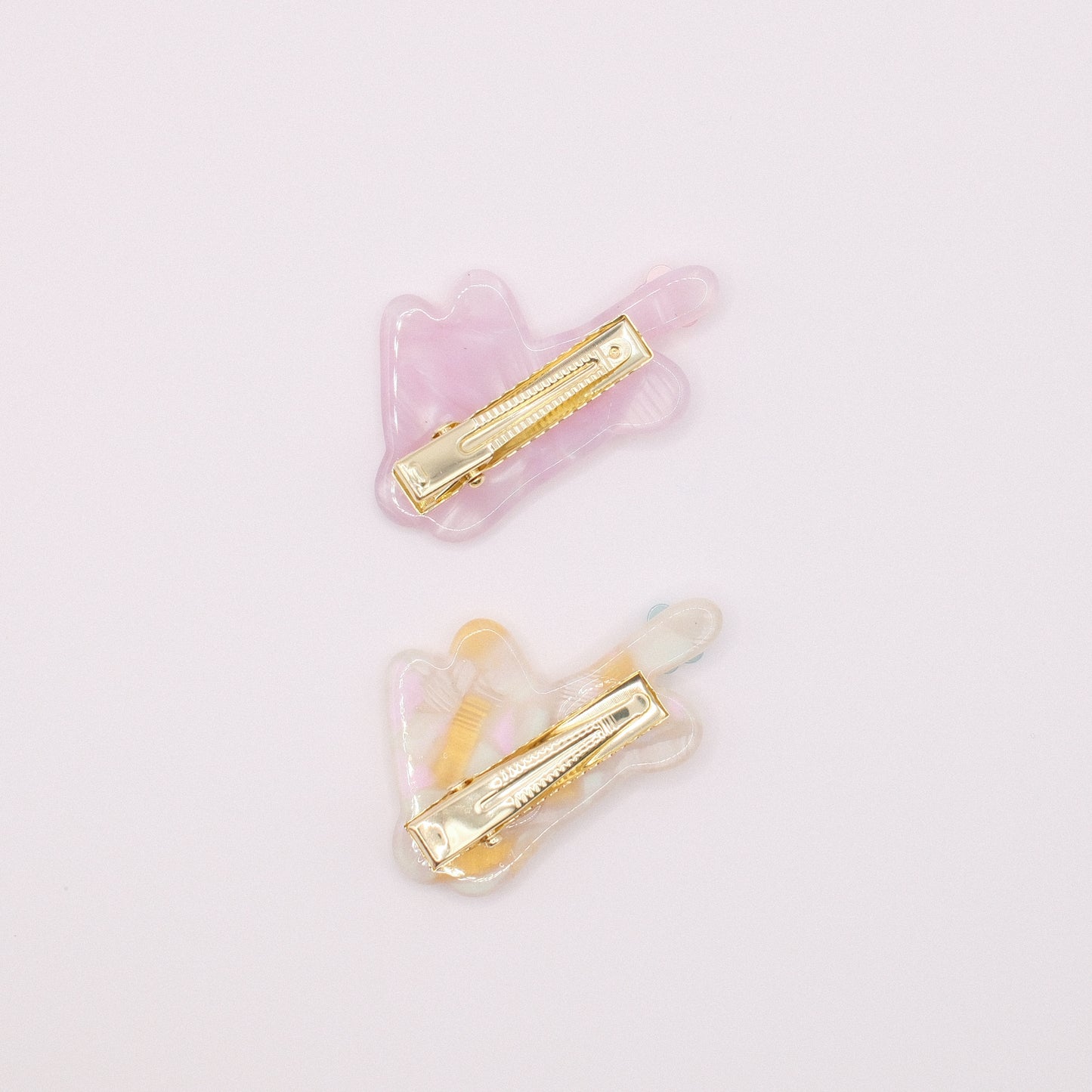 Cream Rabbit Hair Clip