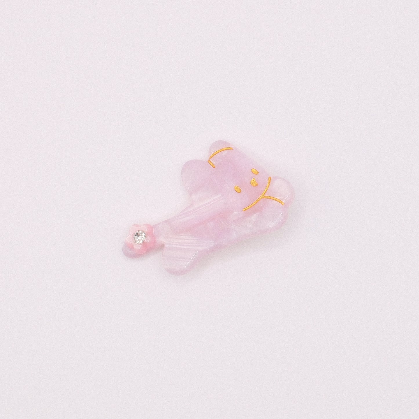 Lilac Rabbit Hair Clip