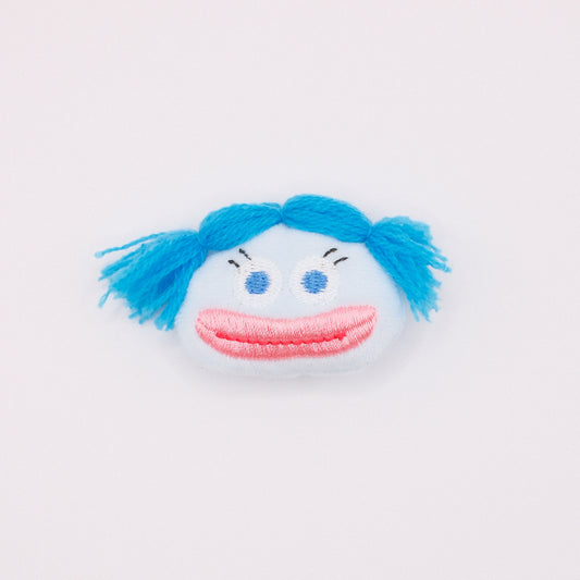 Blue Pigtail Daydream Brooch