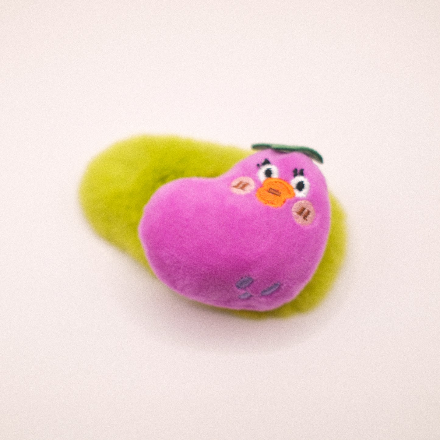 Ms Eggplant Furry Side Hair Clip