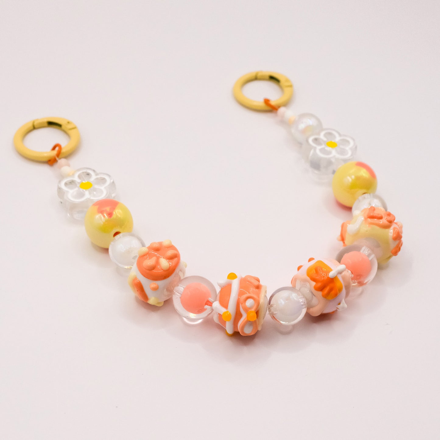 Orange Beaded Chain 🍊✨