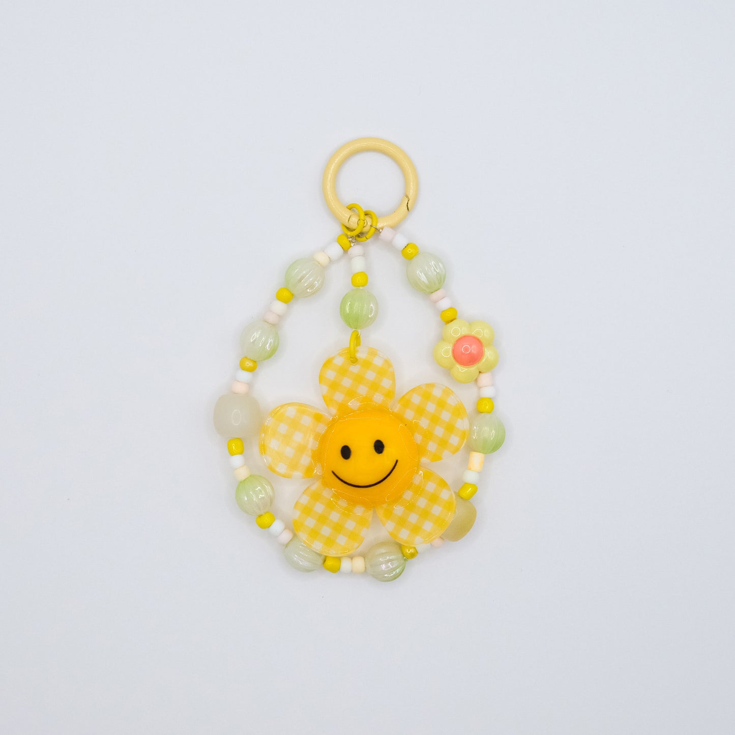 Yellow Happy Checkerbloom Charm