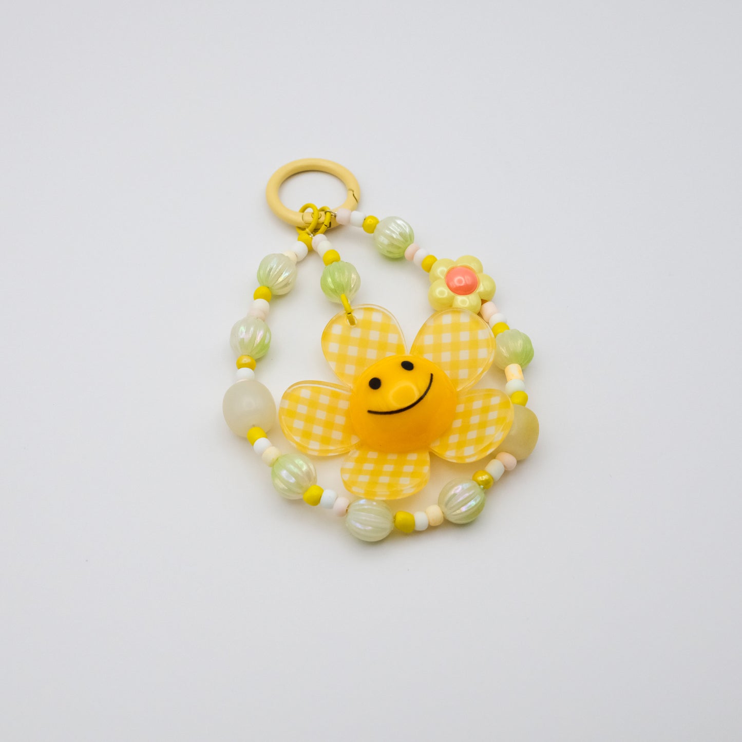Yellow Happy Checkerbloom Charm