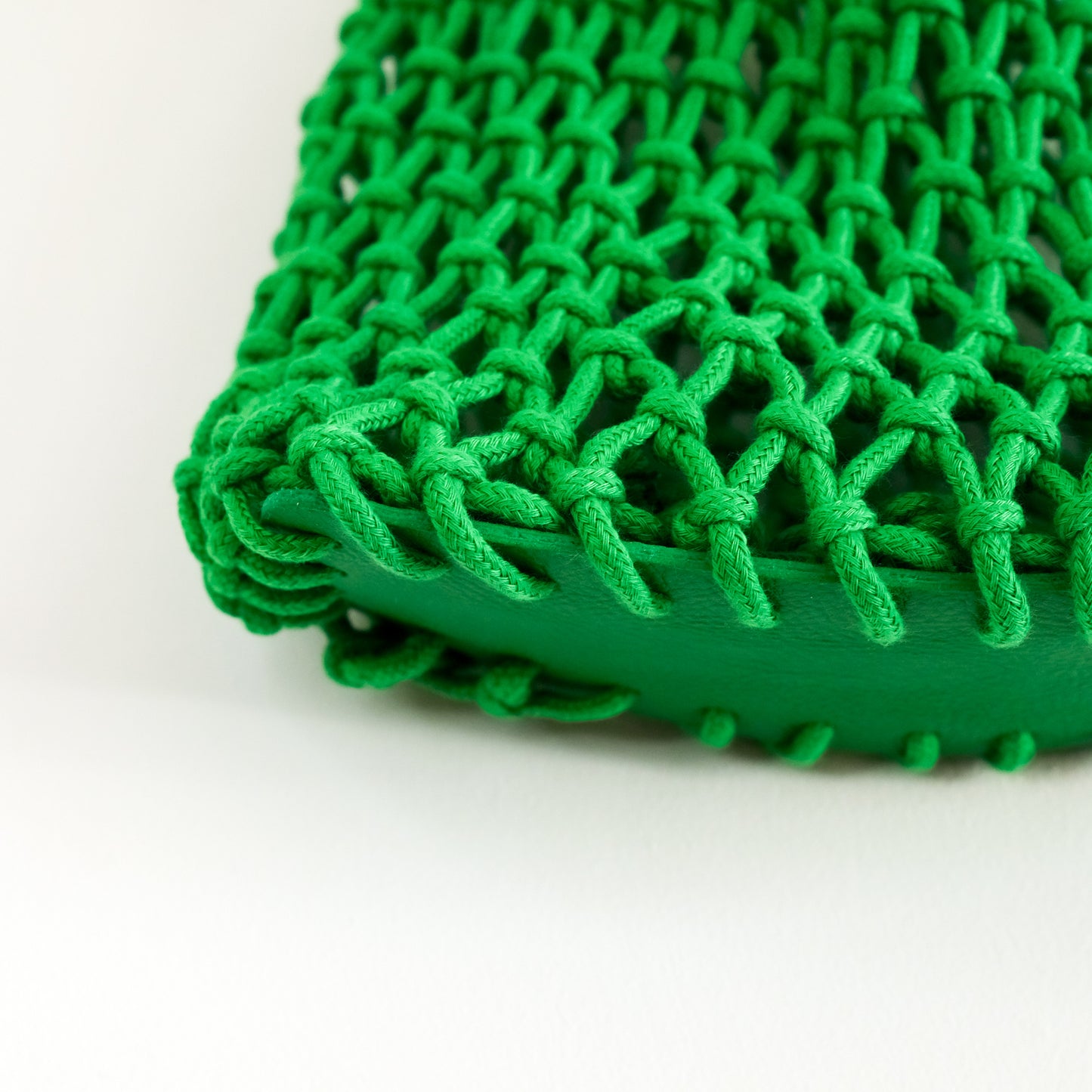 Green Braided Rope Handbag