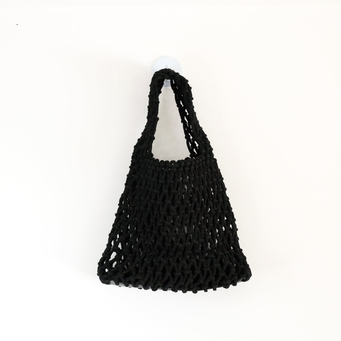 Black Braided Rope Handbag