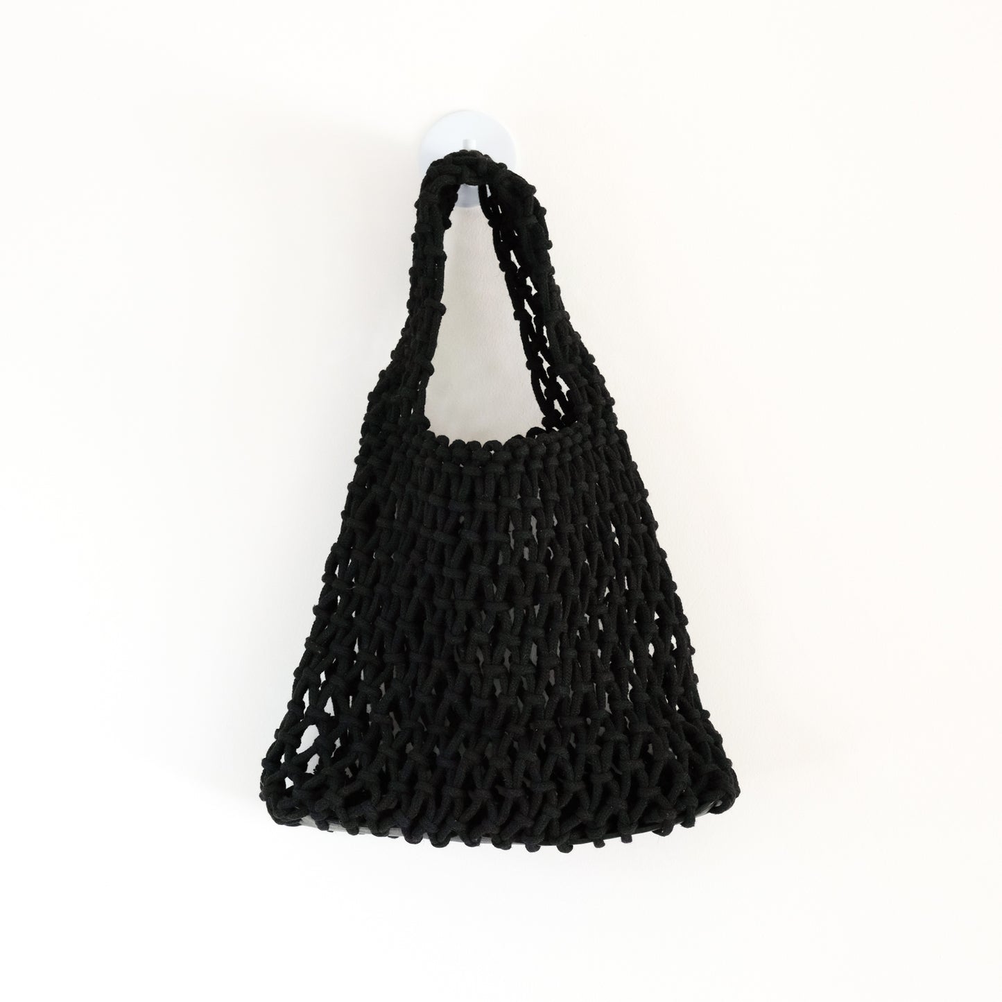 Black Braided Rope Handbag