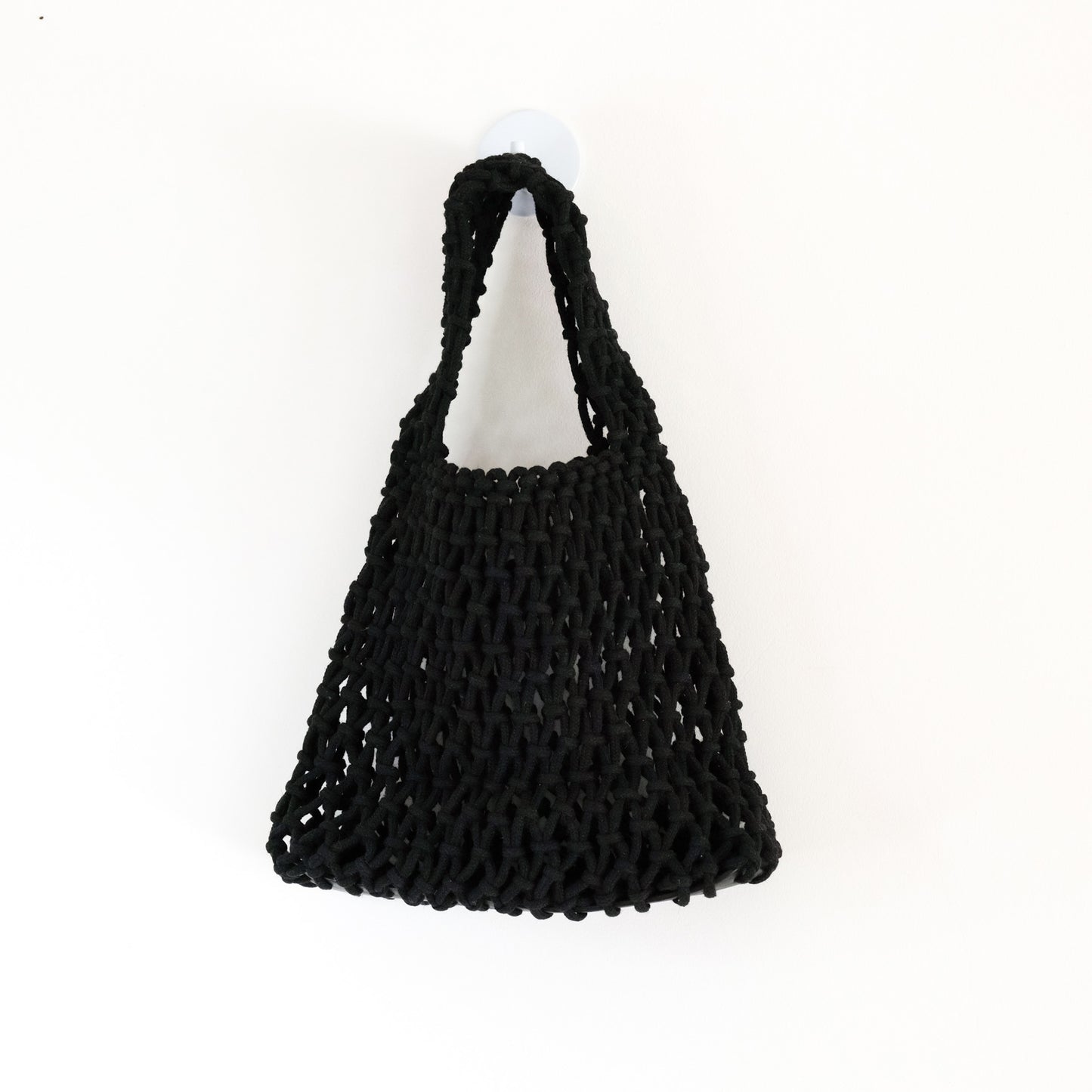 Black Braided Rope Handbag