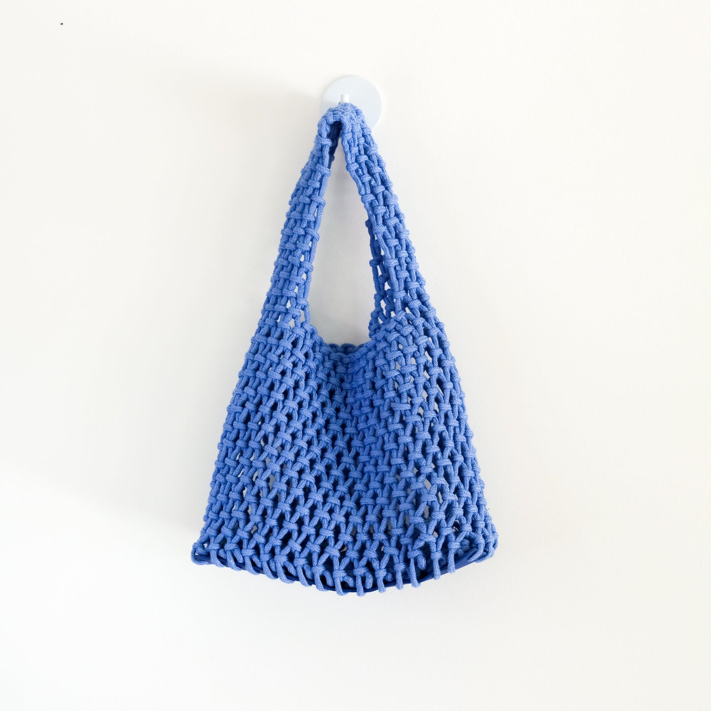 Blue Braided Rope Handbag