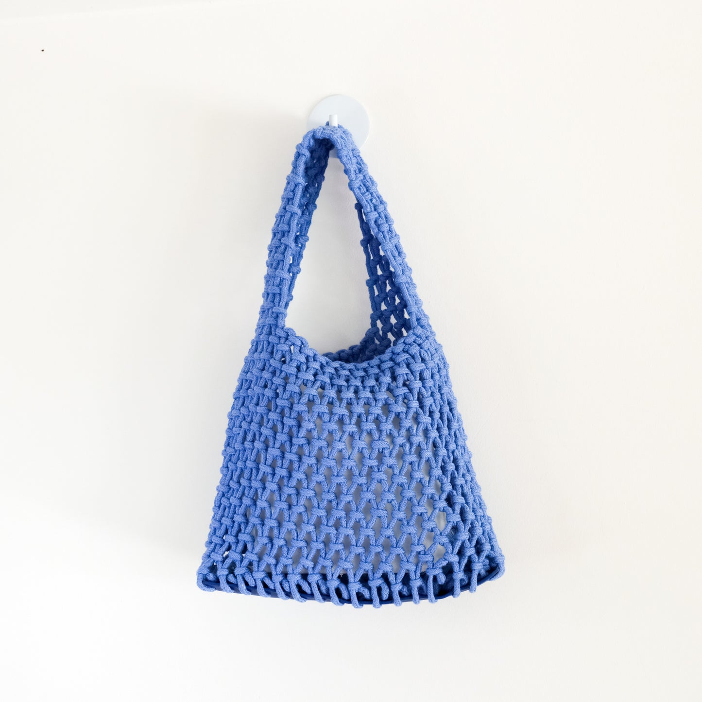 Blue Braided Rope Handbag