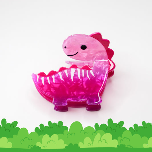 Pink Dinosaur Hair Claw 🦕