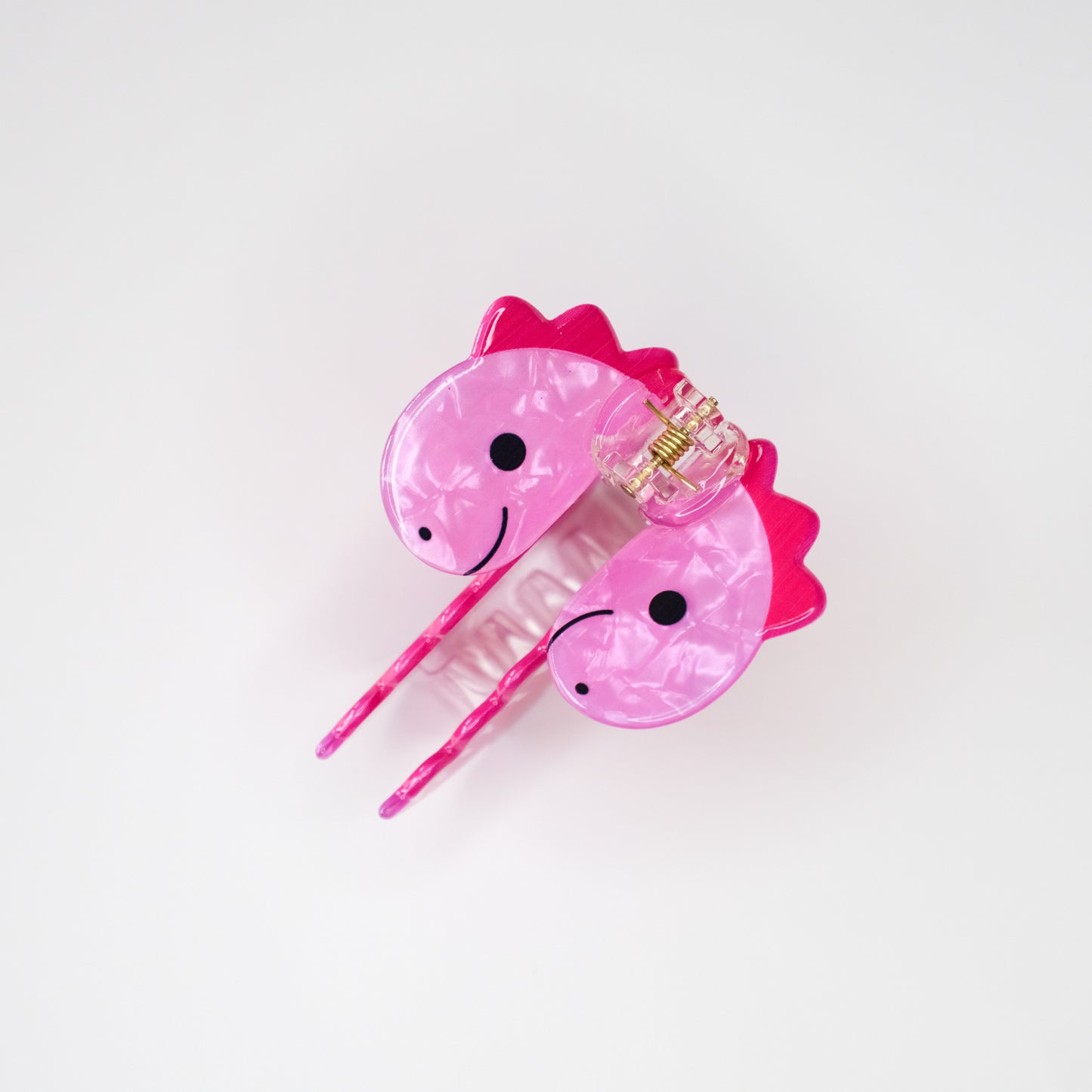 Pink Dinosaur Hair Claw 🦕