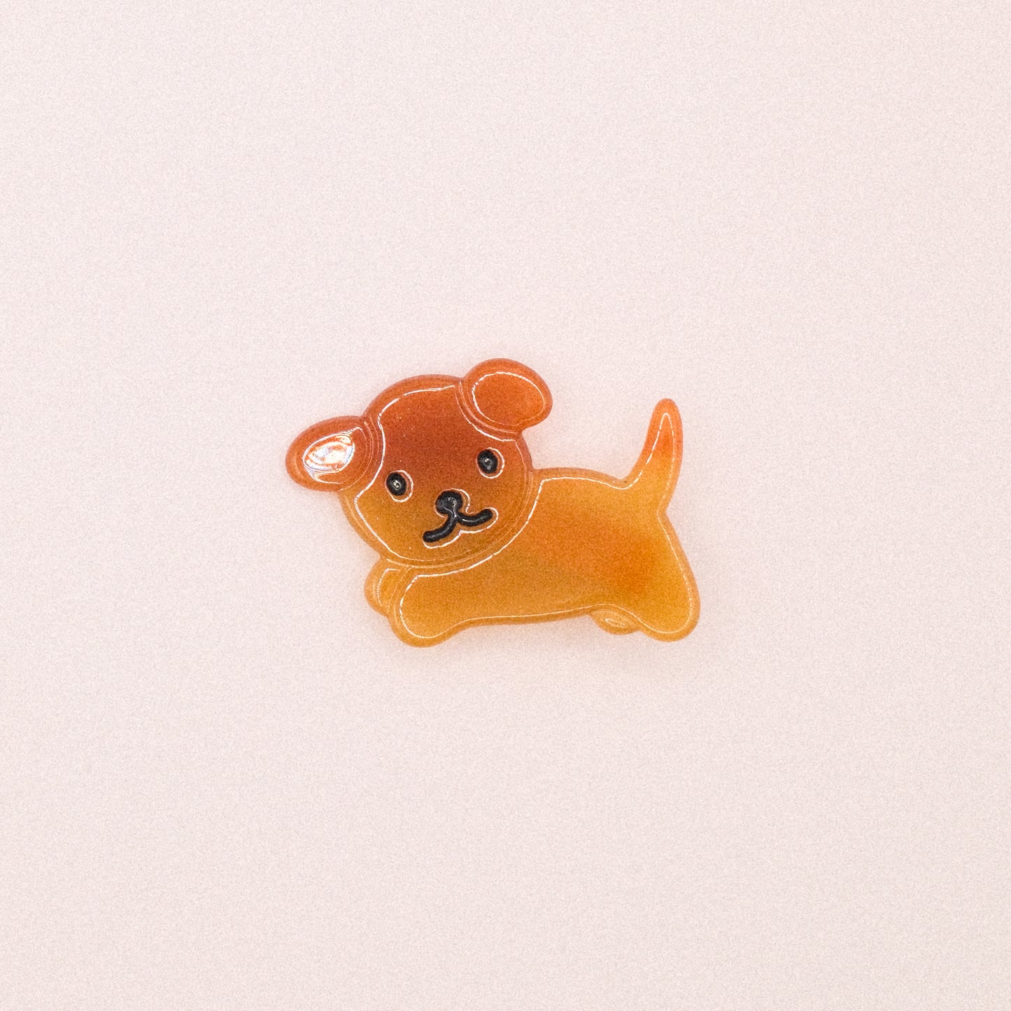 Golden Puppy Hair Clip